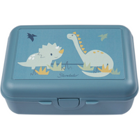 STERNTALER 6912423 Kinderbrotdose DINO Rexi mittelblau von Sterntaler