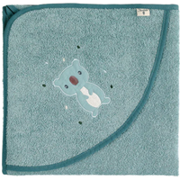 STERNTALER 7122205 GOTS Badetuch 100x100 cm Koala Kalla uni blau von Sterntaler