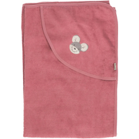 STERNTALER 7122281 GOTS Badetuch mit Kapuze 100 x 100 cm Maus Mabel aus Frottee, Rosa von Sterntaler