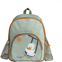 STERNTALER 9602417 Kinderrucksack mit Motiv Ente Edda in steingrün, 5L von Sterntaler