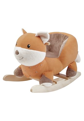 Sterntaler Schaukeltier Fuchs Filou - Schaukeltier aus Cord, Flausch & Holz - mit weicher Sitzfläche - Schaukelpferd für Kinder - Spielzeug Wippe für Kleinkind - Geschenk - Unisex, rost Sterntaler Schaukeltier Fuchs Filou - Schaukeltier aus Cord, Flausch & Holz - mit weicher Sitzfläche - Schaukelpferd für Kinder - Spielzeug Wippe für Kleinkind - Geschenk - Unisex, rost von Sterntaler