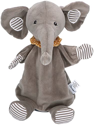 Sterntaler Baby Unisex Handpuppe Handpuppe Elefant Eddy - Spielzeug, Fingerpuppen, Kasperlefiguren - grau von Sterntaler