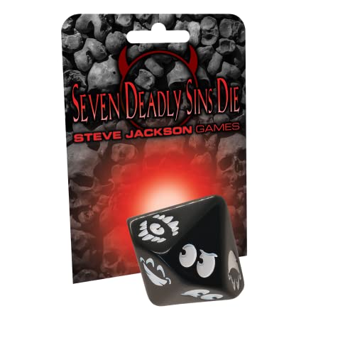 7 Deadly Sins Die | Custom Dice, Perfect for use with Steve Jackson Games, DND, RPGs, Tabletop Games, and Role-Playing Adventures von Steve Jackson Games