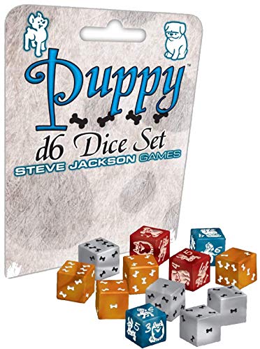 Steve Jackson Games 5910 - Puppy D6 Dice Set (12) von Steve Jackson Games