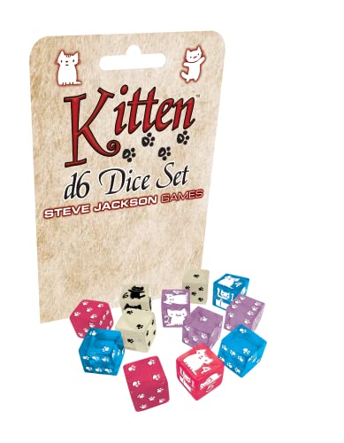 Steve Jackson Games 5933B - Kitten D6 Dice Set (12) von Steve Jackson Games