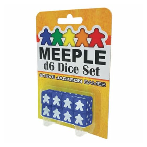 Steve Jackson Games 5940C - Meeple D6 Dice Set (Blue) von Steve Jackson Games