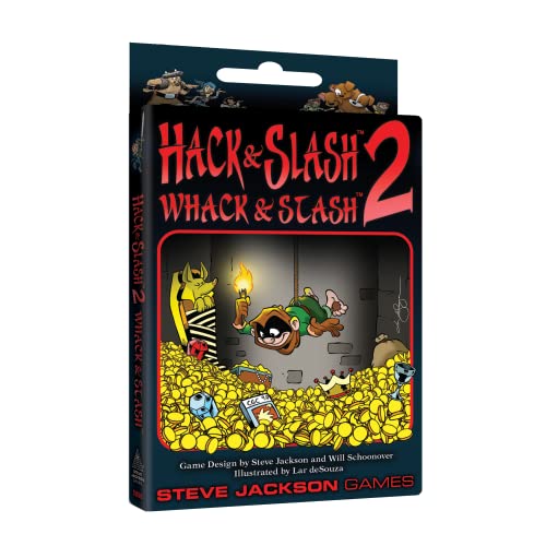 Steve Jackson Games | Hack & Slash 2: Whack & Stash Expansion Pack | Strategy Card Game Expansion | Requires Original Hack & Slash to Play | Fun for 1 to 5 Players | Ages 12 and Up | English von Steve Jackson Games