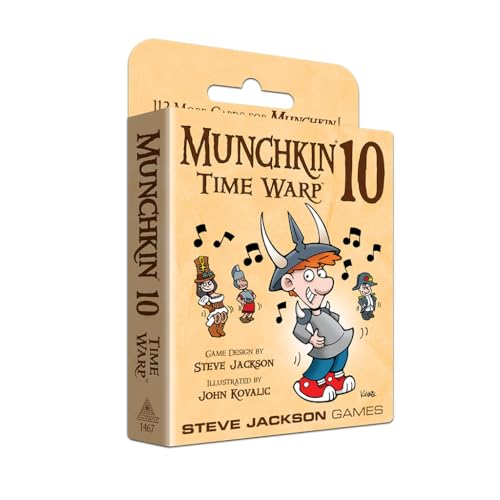 Steve Jackson Games | Munchkin 10: Time Warp | Expansion with 112 New Cards for The Hilarious Fast-Paced Card Game Munchkin | Ages 10 and Up | English von Steve Jackson Games