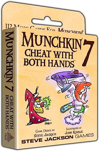Steve Jackson Games | Munchkin 7: Cheat with Both Hands | The Hilarious Card Expansion Game for 3 to 6 Players | Ages 10 and Up | English Steve Jackson Games | Munchkin 7: Cheat with Both Hands | The Hilarious Card Expansion Game for 3 to 6 Players | Ages 10 and Up | English von Steve Jackson Games