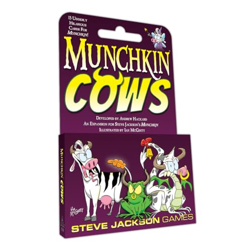 Steve Jackson Games | Munchkin Cows | Fast-Paced Card Game Expansion for 3 to 6 Players | Ages 10 and Up | English von Steve Jackson Games