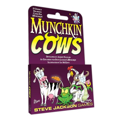 Steve Jackson Games | Munchkin Cows | Fast-Paced Card Game Expansion for 3 to 6 Players | Ages 10 and Up | English Steve Jackson Games | Munchkin Cows | Fast-Paced Card Game Expansion for 3 to 6 Players | Ages 10 and Up | English von Steve Jackson Games