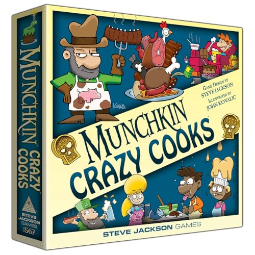 Steve Jackson Games | Munchkin Crazy Cooks | Fast-Paced Card Game Expansion for 3 to 6 Players | Ages 10 and Up | English von Steve Jackson Games