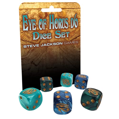 Steve Jackson Games SJG59005 - Eye of Horus D6 Dice Set(6) von Steve Jackson Games