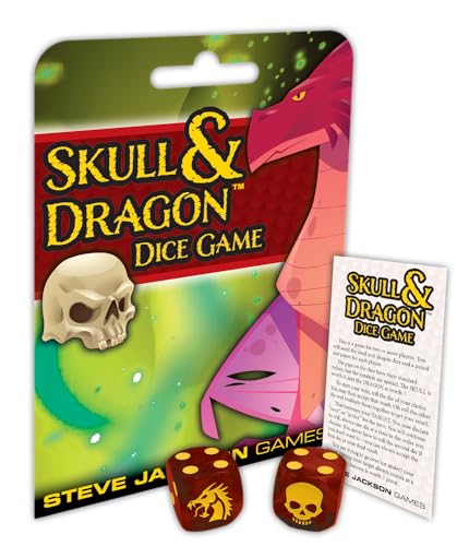 Steve Jackson Games | Skull and Dragon Dice Game | The Quick Push-Your-Luck Dice Game for 2 or More Players | Ages 10 and Up | English Steve Jackson Games | Skull and Dragon Dice Game | The Quick Push-Your-Luck Dice Game for 2 or More Players | Ages 10 and Up | English von Steve Jackson Games