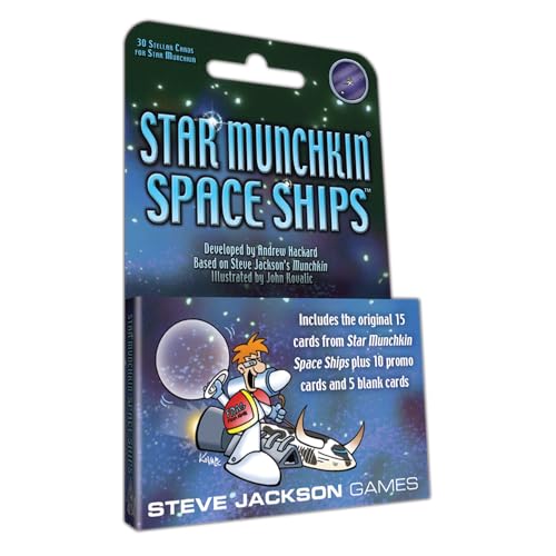 Steve Jackson Games | Star Munchkin Space Ships | The Hilarious Fast-Paced Expansion for Star Munchkin | Ages 10 and Up | English von Steve Jackson Games