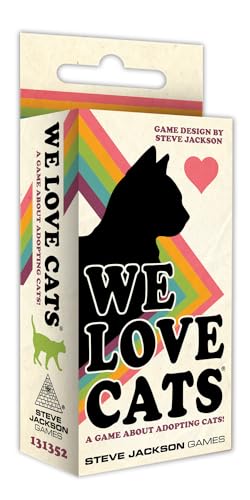 Steve Jackson Games | We Love Cats | The Purr-FECT Fast-Paced Card Game for 2 to 5 Players | Ages 10 and Up | English von Steve Jackson Games