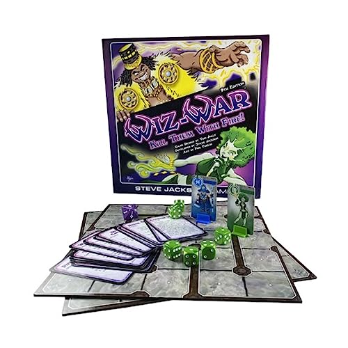 Steve Jackson Games | Wiz-War | The Spell-Slinging Fast-Paced Card and Board Game for 2 to 6 Players | Ages 14 and Up | English von Steve Jackson Games