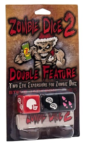 Steve Jackson Games | Zombie Dice 2: Double Feature | The Hilarious Fast-Paced Dice Expansion for 2 or More Players | Ages 10 and Up | English von Steve Jackson Games