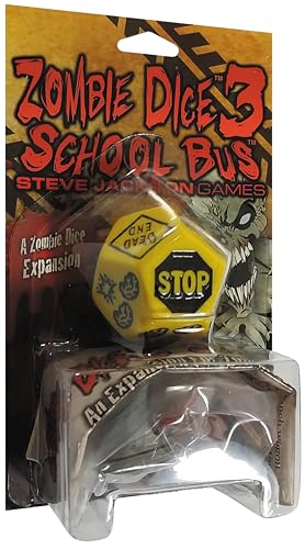 Steve Jackson Games | Zombie Dice 3: School Bus | The Wild Expansion for The Zombie Dice Game | Ages 10 and Up | English von Steve Jackson Games