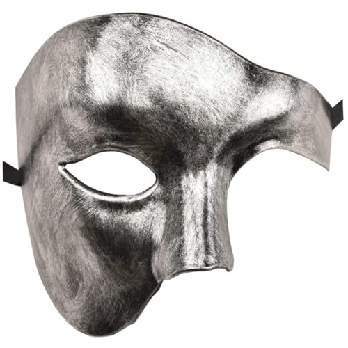 StibZeup Herrenmaske Maskerade -Maske Phantom der Oper -halbe Gesichtsmaske von StibZeup