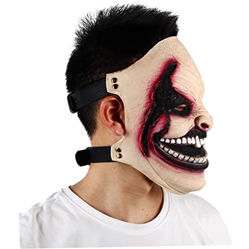 StibZeup Teufelmaske, verstellbare elastische Halloween -Karneval -Party -Cosplay -Headcover, gruselige Dämonkostüm Latex Requisiten von StibZeup