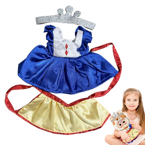 20 cm Puppenkleidungskleid, 20 cm Plüschpuppenkleidung,Plüschpuppen-Anziehkleidung | Stoffpuppen-Anziehkleidung, Märchen-Themenkleid für Plüschpuppe, kleines Puppenzubehörkleid von Stibtmr