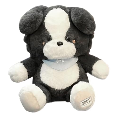 Border Collie Stofftier,Stoffhund Plüsch - Mehrzweck-Kuscheltierpuppe Kinderkuscheltiere - Vielseitige Plüschtiere, gefüllte Plüschpuppe für Bett, Sofa, Schreibtisch von Stibtmr