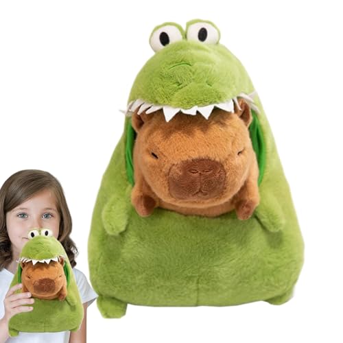 Capybara Stofftier, Capybara Plüsch,Plushies Stofftierspielzeug Kissen - 12-Zoll-Krokodil-Capybara-gefüllte Naptime-Schlaf-Überwurfkissen für Zuhause, Sofa, Freundin, Schlafzimmer von Stibtmr