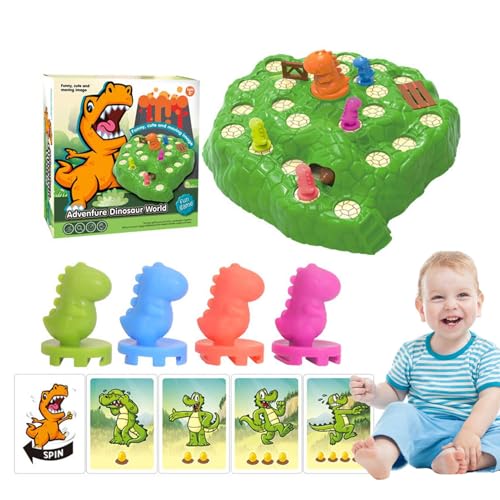 Dinosaurier-Brettspiel, Dinosaurier-Fluchtspiel - Interaktives Brettspielzeug-Dinosaurier-Fluchtspiel - Aktivitätsspielzeug für die frühe Entwicklung für Osterkorbfüller, Kindergarten, Vorschule von Stibtmr