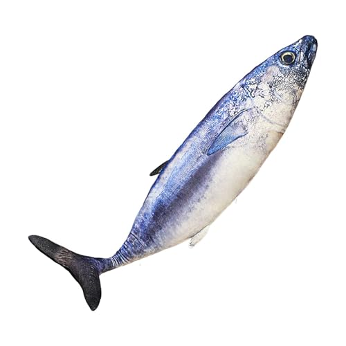 Fischpuppe, ausgestopfter Fisch | Kuscheltiere Cartoon Plüschpuppe Simulation Fisch,23,6 Zoll Cartoon Fisch Plüsch Stofftier Kinder Plüschtier Kissen für Sofa, Schlafzimmer, Autodekoration von Stibtmr