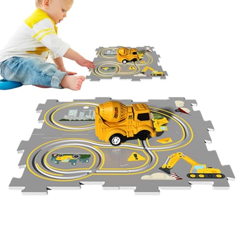 Puzzle Autostrecke, Rennstrecken-Puzzle | Kinder-Puzzle-Schienenauto - Auto-Set, Spielzeug, pädagogisches Puzzle-Spielzeug für Kleinkinder, Weihnachtsgeburtstag von Stibtmr