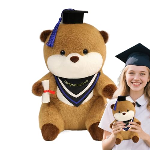 Stibtmr Abschluss Plüschtier,Sammlerstück Plüschotter Anhänger - Süßer Plüsch mit und Diplom als Wohndeko für Geburtstag, Valentinstag und Weihnachten Stibtmr Abschluss Plüschtier,Sammlerstück Plüschotter Anhänger - Süßer Plüsch mit und Diplom als Wohndeko für Geburtstag, Valentinstag und Weihnachten von Stibtmr