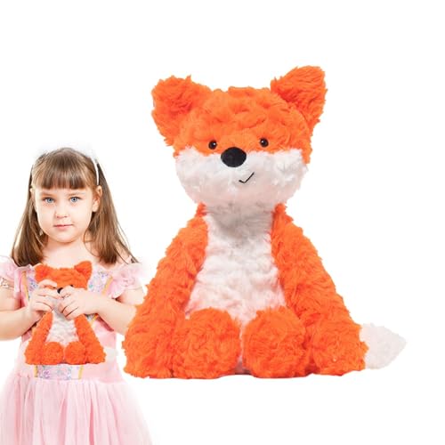 Stibtmr Fuchs-Plüschtier, Stofffuchs,Fuchs Kuscheltiere Cartoon Fuchsfiguren - 10-Zoll-Fuchskissen, Kuscheltier-Begleitpuppe für Kinder, Mädchen, Erwachsene von Stibtmr