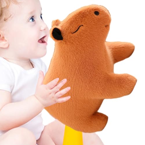 Stibtmr Gefüllter Capybara,Plüsch-Capybara - 10 Zoll umarmendes Capybara,Weicher, gemütlicher Schlafbegleiter, Plüschspielzeug für Kinder, und Autodekoration von Stibtmr