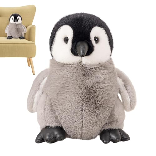 Stibtmr Pinguin-Plüschtier, Pinguin-Stofftierpuppe | Pinguin Puppe Plüschtier Spielzeug,Weiches Pinguin-Schlaf-Umarmungs-Plüschkissen für Sofa, Wohnzimmer, Tischplatte, Schlafzimmer von Stibtmr