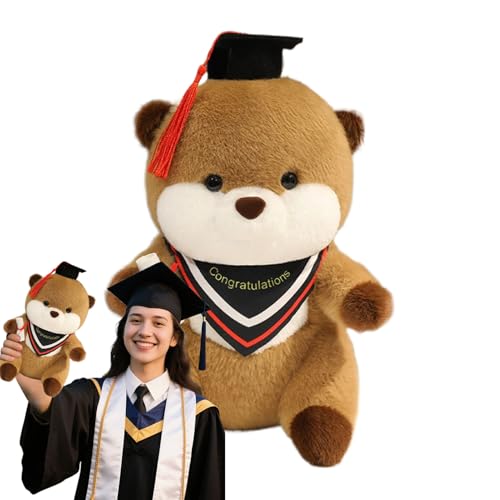 Stibtmr Plüschtier Abschluss | Sammlerstück Plüschotter Anhänger,Süßer Plüsch mit und Diplom als Wohndeko für Geburtstag, Valentinstag und Weihnachten Stibtmr Plüschtier Abschluss | Sammlerstück Plüschotter Anhänger,Süßer Plüsch mit und Diplom als Wohndeko für Geburtstag, Valentinstag und Weihnachten von Stibtmr