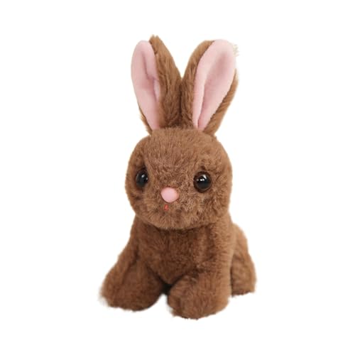 Stibtmr Realistische Hasen ausgestopfte Tiere, Kaninchengestopfte Tier realistisch - Ausgestopfte Bunny Kids Companion Puppe - Plüschweich gefüllte Tierbegleiterpuppe, Kaninchen -Plüsch für Ostern von Stibtmr