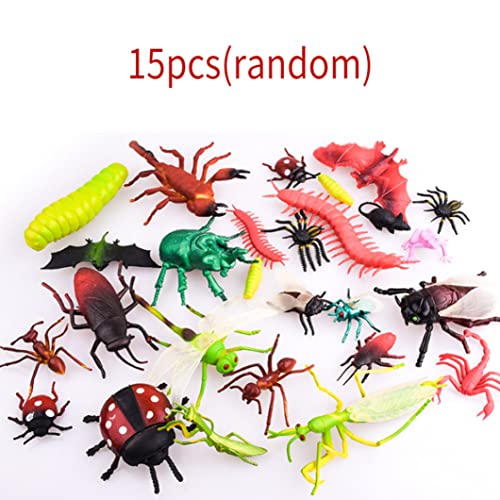 Halloween Decorations Bugs Spielzeug große, realistische Insekten Spielzeug Riesen, große gefälschte Insekten Spielzeug für Kinder Geburtstagsgeschenke Gefallen 15pcs von Stibzeup