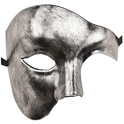 Stibzeup Halloween -Dekorationen Herren Maske Maskerade -Maske Phantom der Oper halbe Gesichtsmaske von Stibzeup