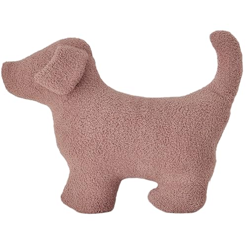 Stibzeup Hundeplüsch, weiche Hundegefüllte Tiere, 18,9 x 13,8 Zoll süßes, hundförmiges Kissen, dekorative Plüschkissen für Kinder, Sofa -Stuhl -Wohnkultur, braun von Stibzeup