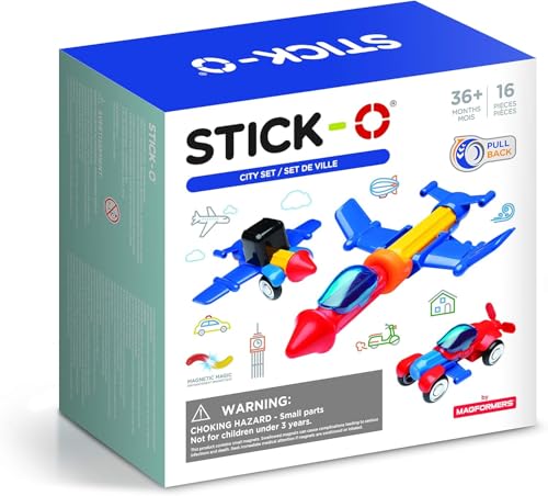 Stick-O City Set Magnetic Building Blocks Toy By Magformers. Chunky Pieces For Younger Children. von Stick-O