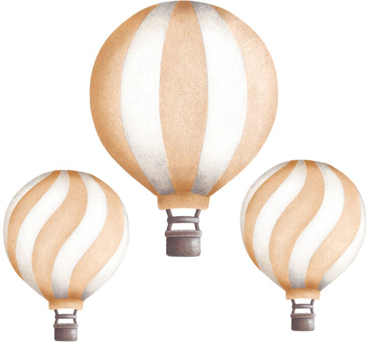 Stickstay Vintage Balloon Set Wandsticker, Peach von Stickstay