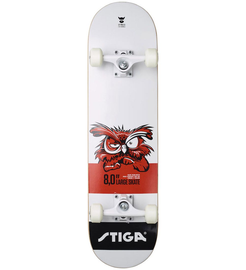 Stiga Skateboard - 8.0 - Weiß m. Eule - Stiga - One Size - Skateboards Stiga Skateboard - 8.0 - Weiß m. Eule - Stiga - One Size - Skateboards von Stiga