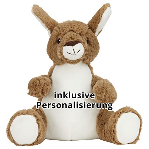 Stikkma Kuscheltier Känguru 38 cm- inklusive kostenloser Personalisierung (gestickt) von Stikkma