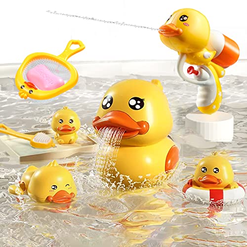 Baby Spielzeug Badewanne Enten 8 Stück Wasserspielzeug Baby Ente,Badespielzeug Set,Badewannenspielzeug für Kleinkinder Jungen Mädchen von Stimmungs