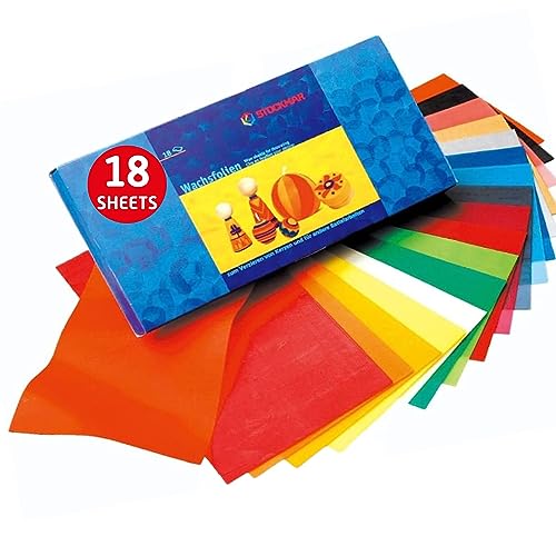 Stockmar Wachsfolien 20 x 10 cm - 18 Farben sortiert von Stockmar