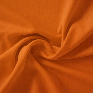 Swan Solid Baumwoll-Leinwand Stoff 150 cm 213 Braun Orange - 50 cm von Stoffabrics