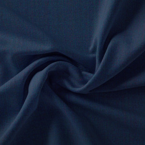 Swan Solid Baumwoll-Leinwand Stoff 150 cm 668 Marineblau - 50 cm von Stoffabrics