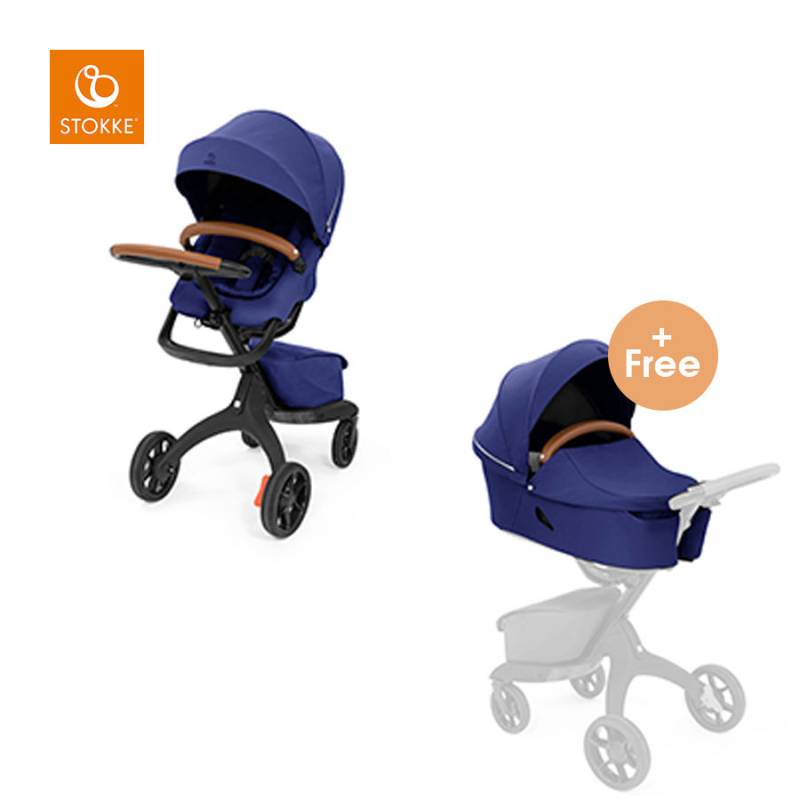 STOKKE® Kinderwagen Xplory® X inklusive Tragewanne Royal Blue von Stokke