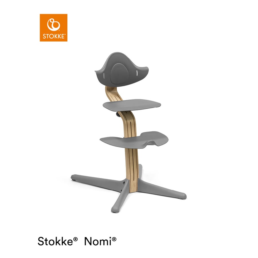 STOKKE® Nomi® Hochstuhl Eiche natur / grau von Stokke